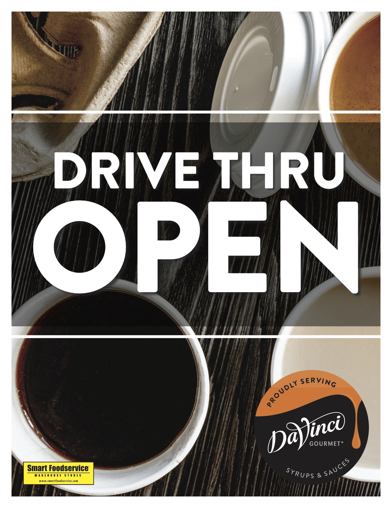 DaVinci Gourmet - Drive Thru Open